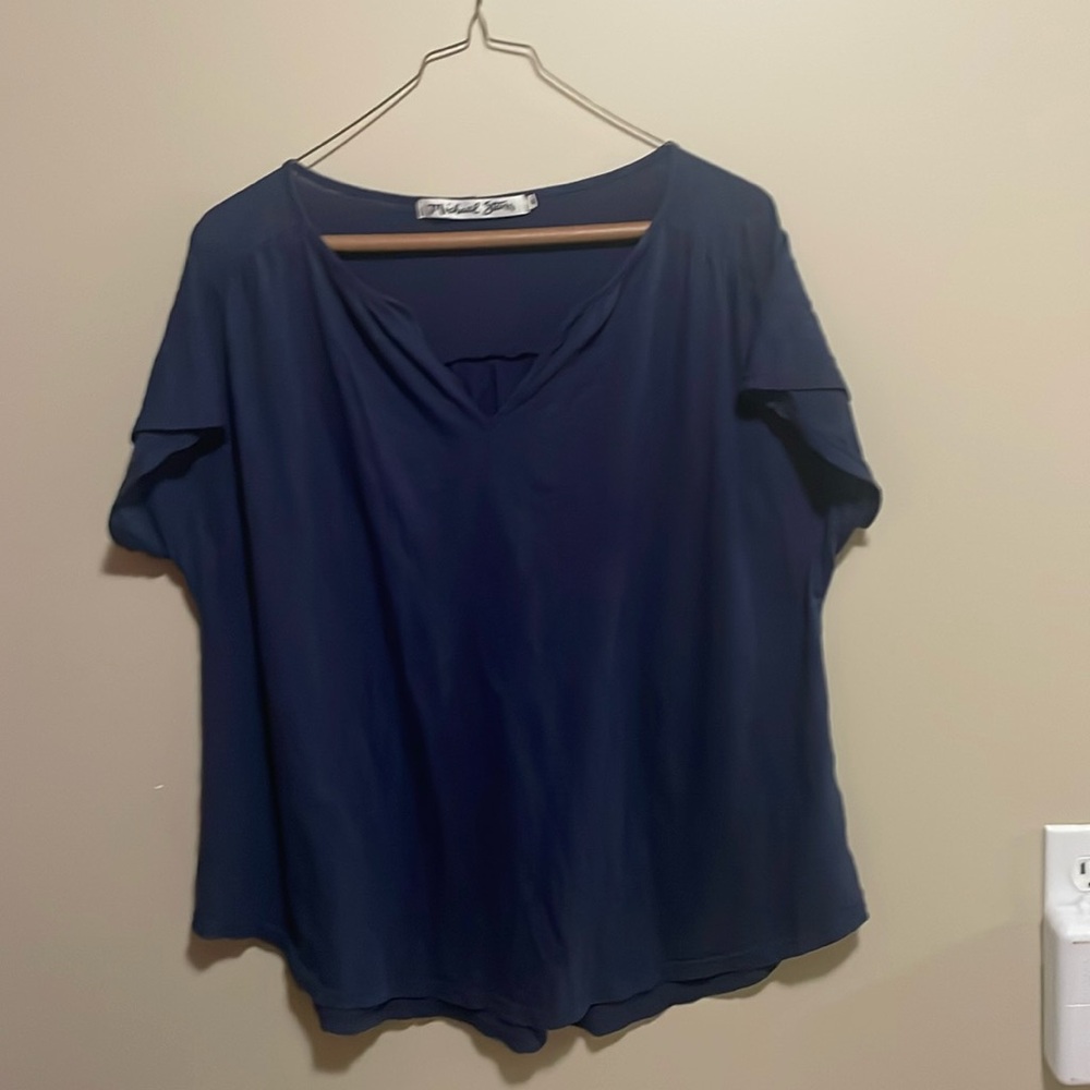 Michael Stars navy cotton top